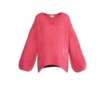 SOFIE V-neck Sweater - Chateau Rose