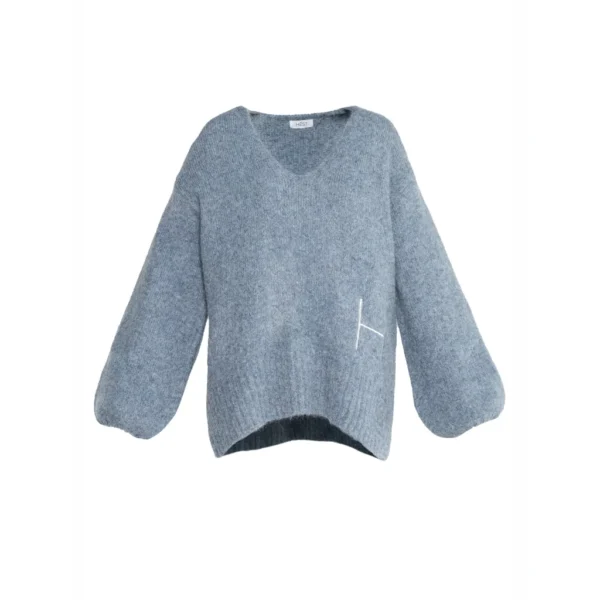 SOFIE V-neck Sweater - Faded Demin